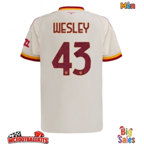 AS Roma Wesley Franca #43 Replica Away Stadium Shirt 2026-27 Short Sleeve